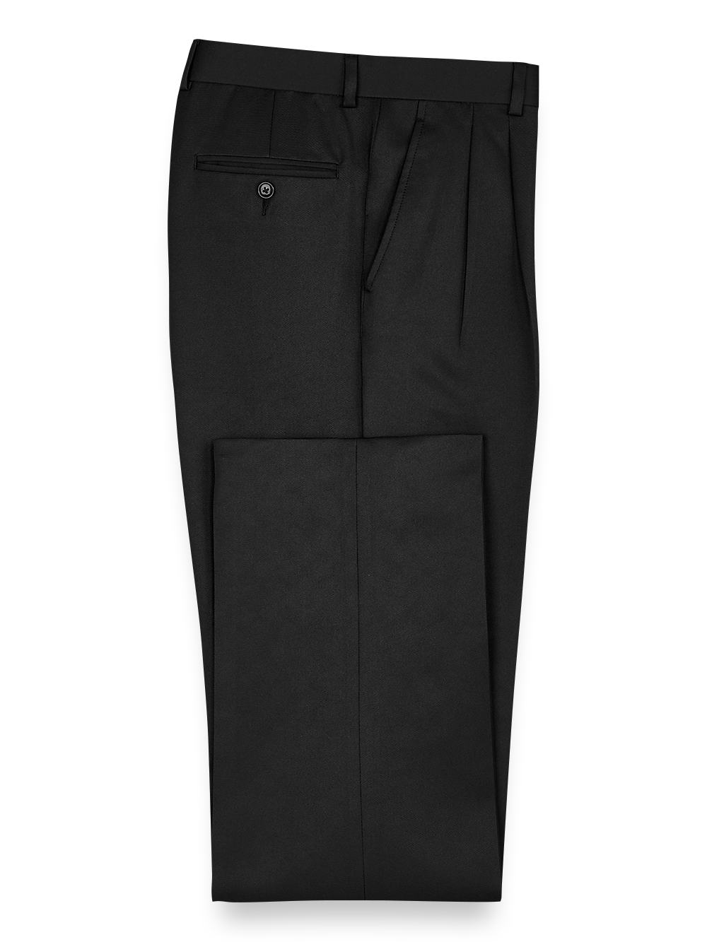 Men's Black Solid Bottoms 
