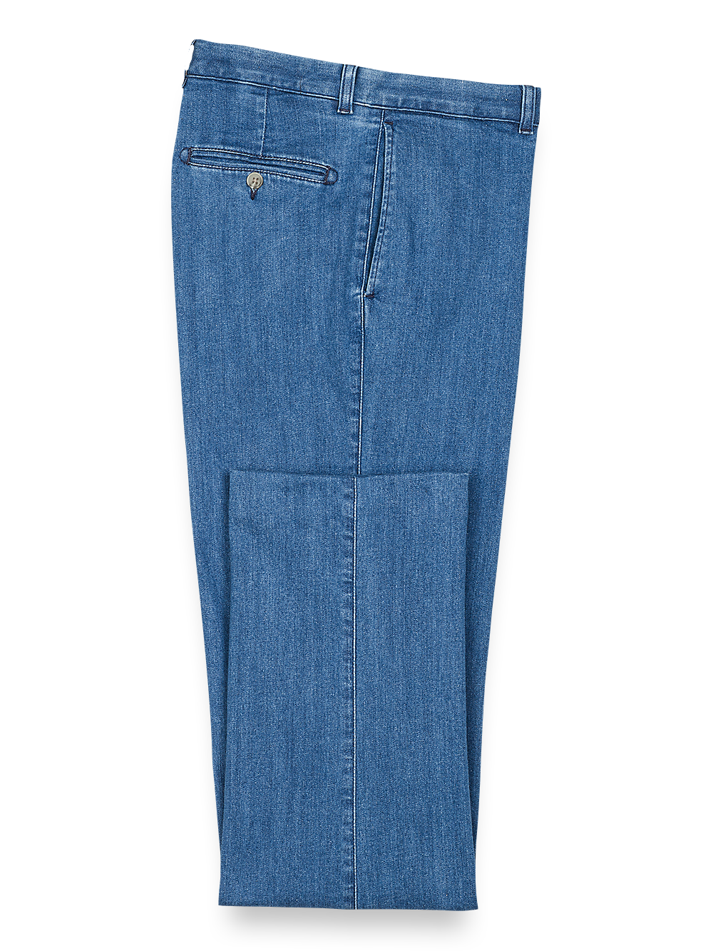 Men's Medium Blue Solid Bottoms 