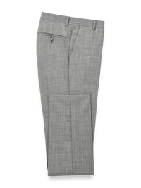 Wool Sharkskin Pants - Grey