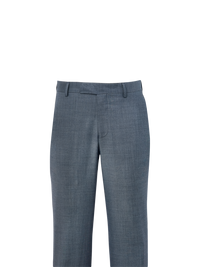 Wool Sharkskin Pants - Blue