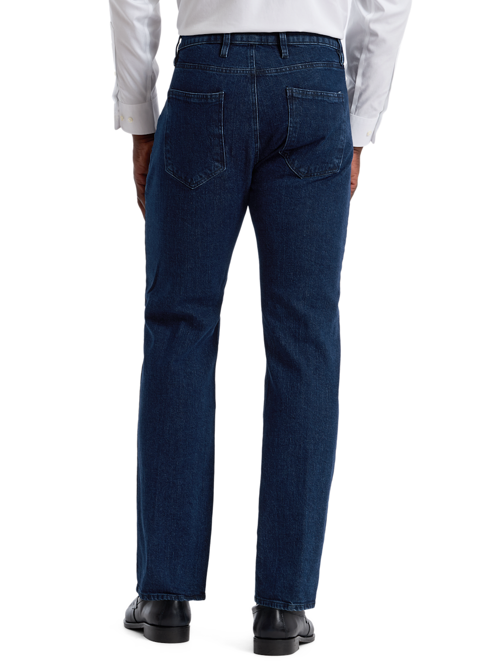 Alternate Shot of Men's Blue Solid Bottoms  - 2