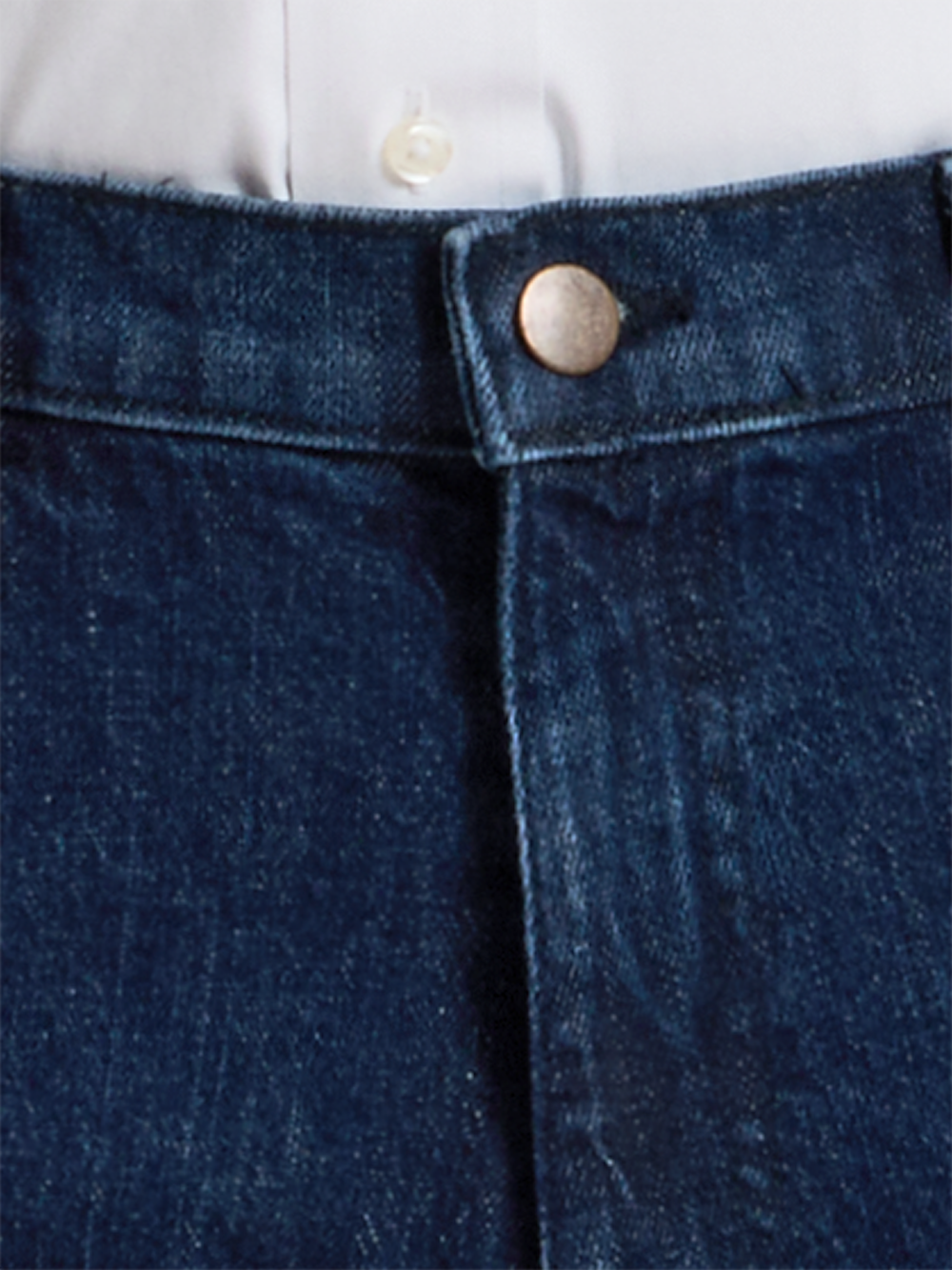 Alternate Shot of Men's Blue Solid Bottoms  - 3