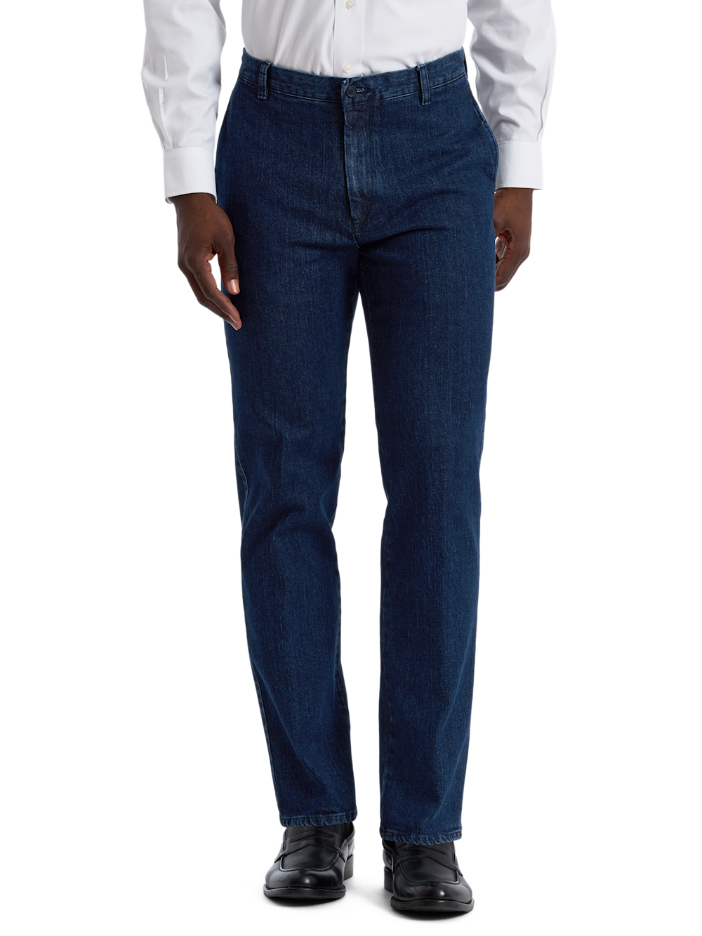 Alternate Shot of Men's Blue Solid Bottoms  - 2#["PMS501N", "model_flat front"]