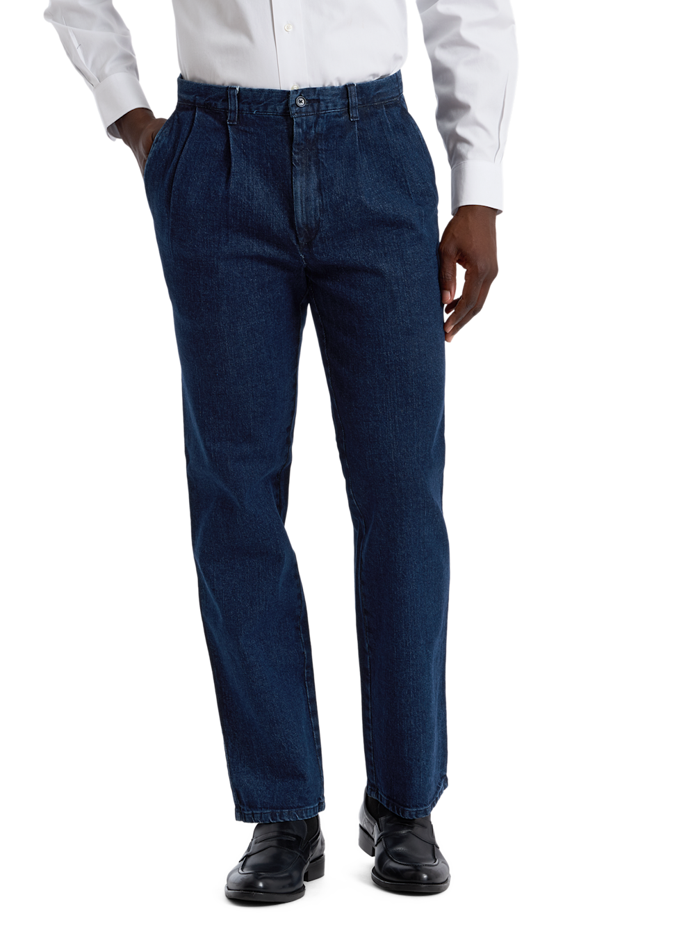 Alternate Shot of Men's Blue Solid Bottoms 