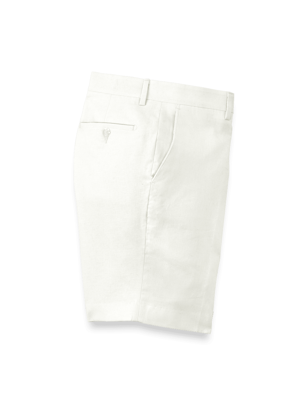Product Image of Linen / Cotton Shorts-Ivory#model_flat front