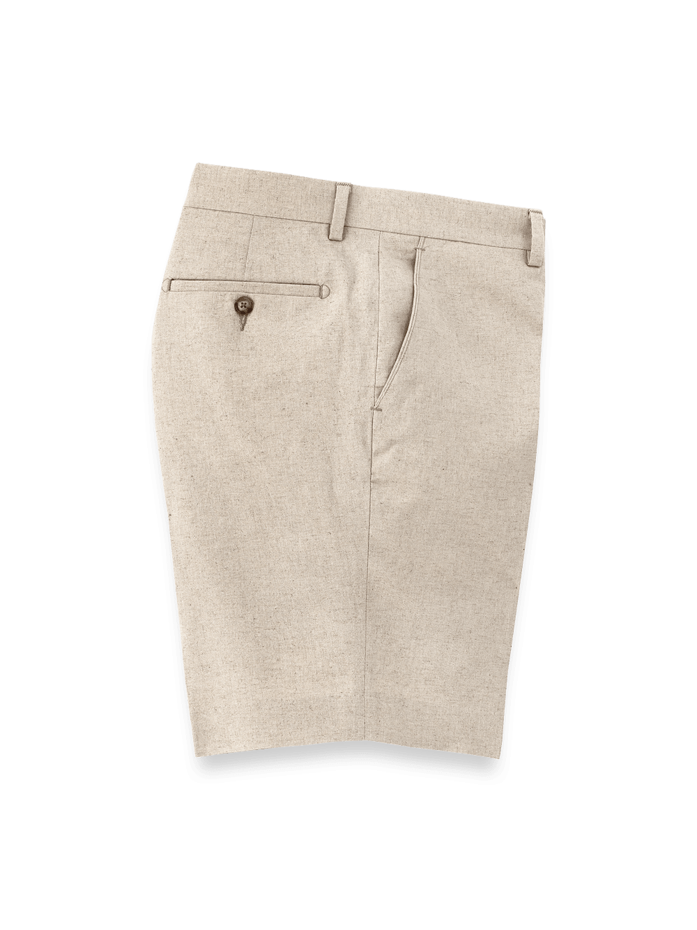 Product Image of Linen / Cotton Shorts-Natural#model_flat front