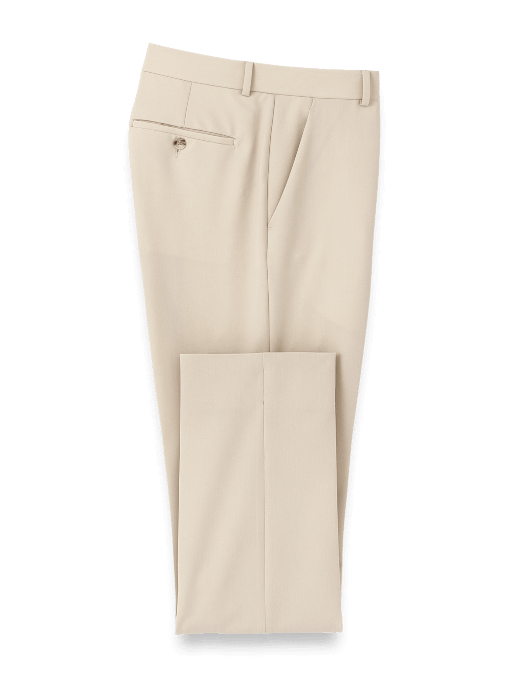 Product Image of Comfort Stretch Travel Pants-Cream#model_flat front