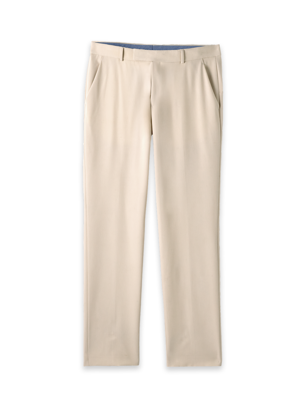 Alternate Shot of Men's Cream Solid Bottoms  - 2#["PMT130N", "model_flat front"]