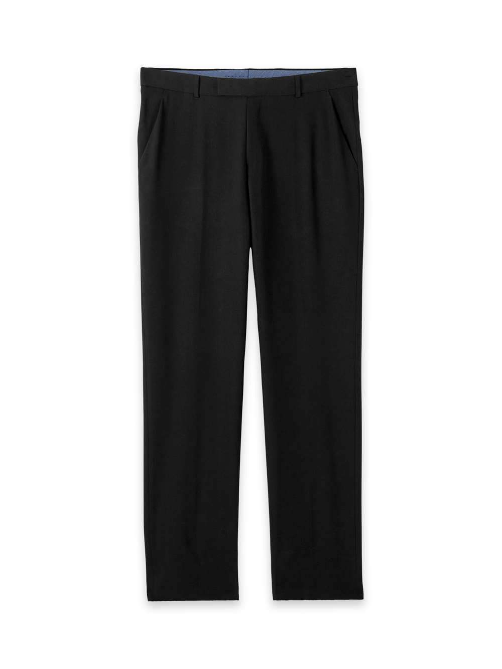 Alternate Shot of Men's Black Solid Bottoms  - 2#["PMT130N", "model_flat front"]