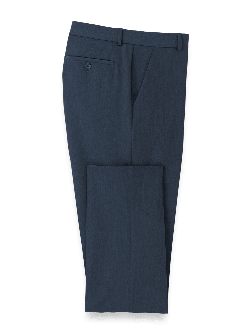Product Image of Comfort Stretch Travel Pants-Blue#model_flat front
