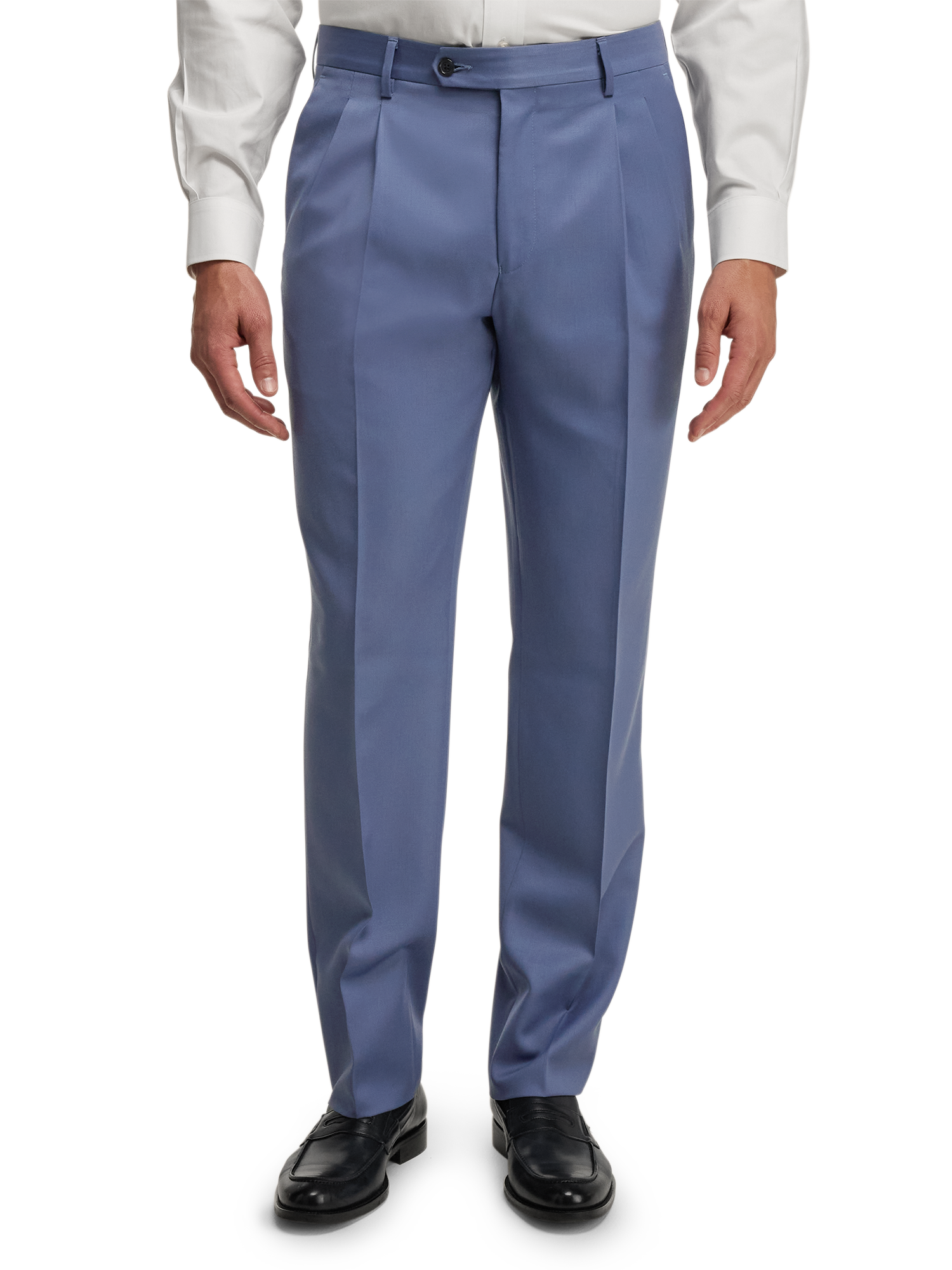 Alternate Image of Wool Gabardine Pants-2#model_pleated front