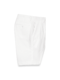Cotton Seersucker Shorts - White