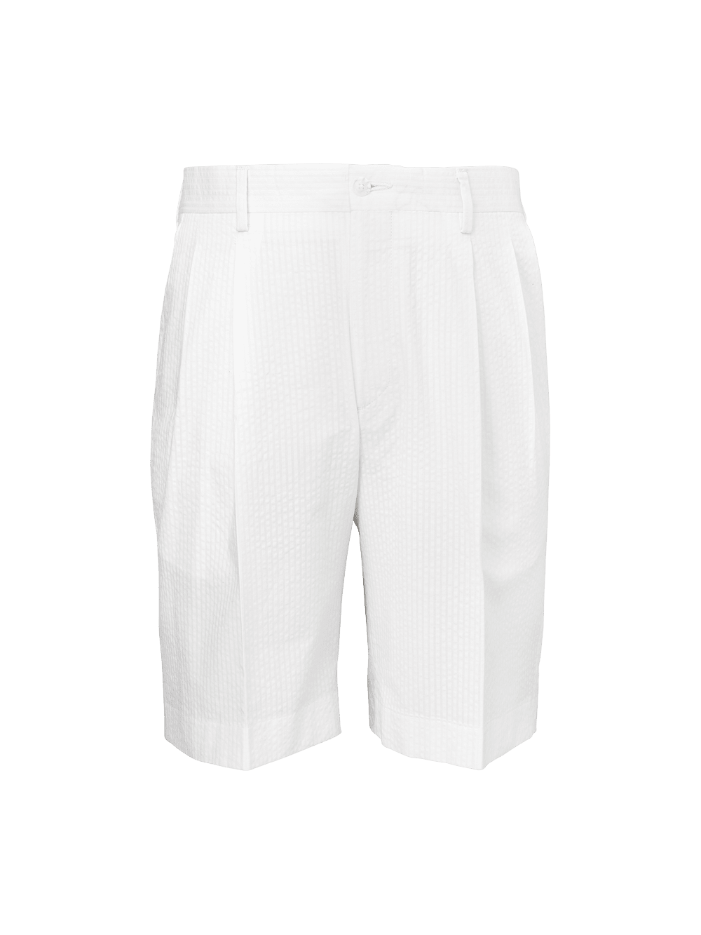 Alternate Image of Cotton Seersucker Shorts-1#model_pleated front