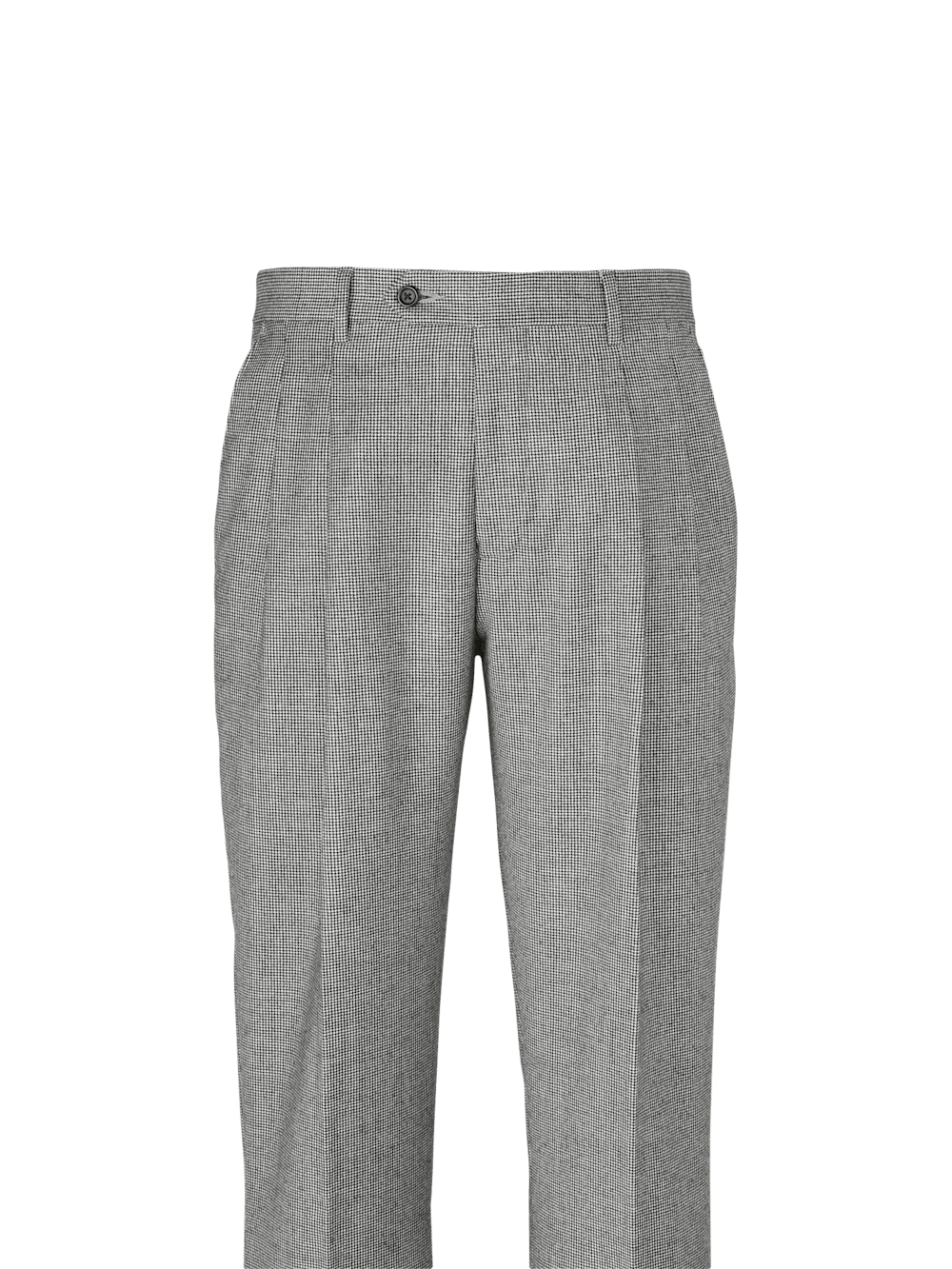 Alternate Image of Wool Flannel Houndstooth Pants-1#model_pleated front