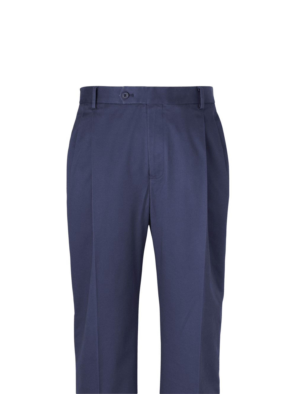 Alternate Image of Non-iron Cotton Stretch Twill Pant-1965#model_pleated front