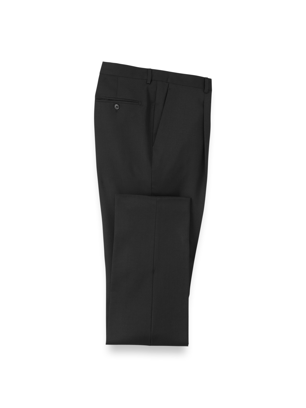 Product Image of Wool Single Pleat Pants-Black
