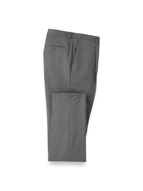 Wool Single Pleat Pants - Grey – Paul Fredrick