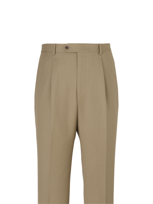 Wool Single Pleat Pants - Grey – Paul Fredrick
