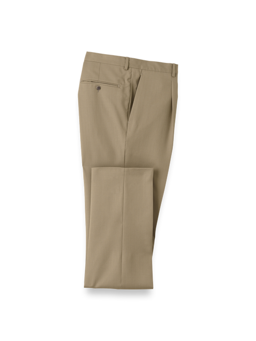 Wool Single Pleat Pants - Grey – Paul Fredrick