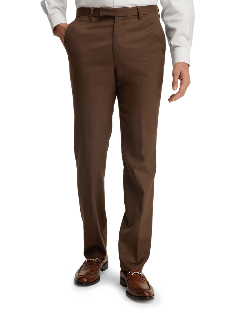 Alternate Image of Wool Gabardine Pants-1#model_flat front