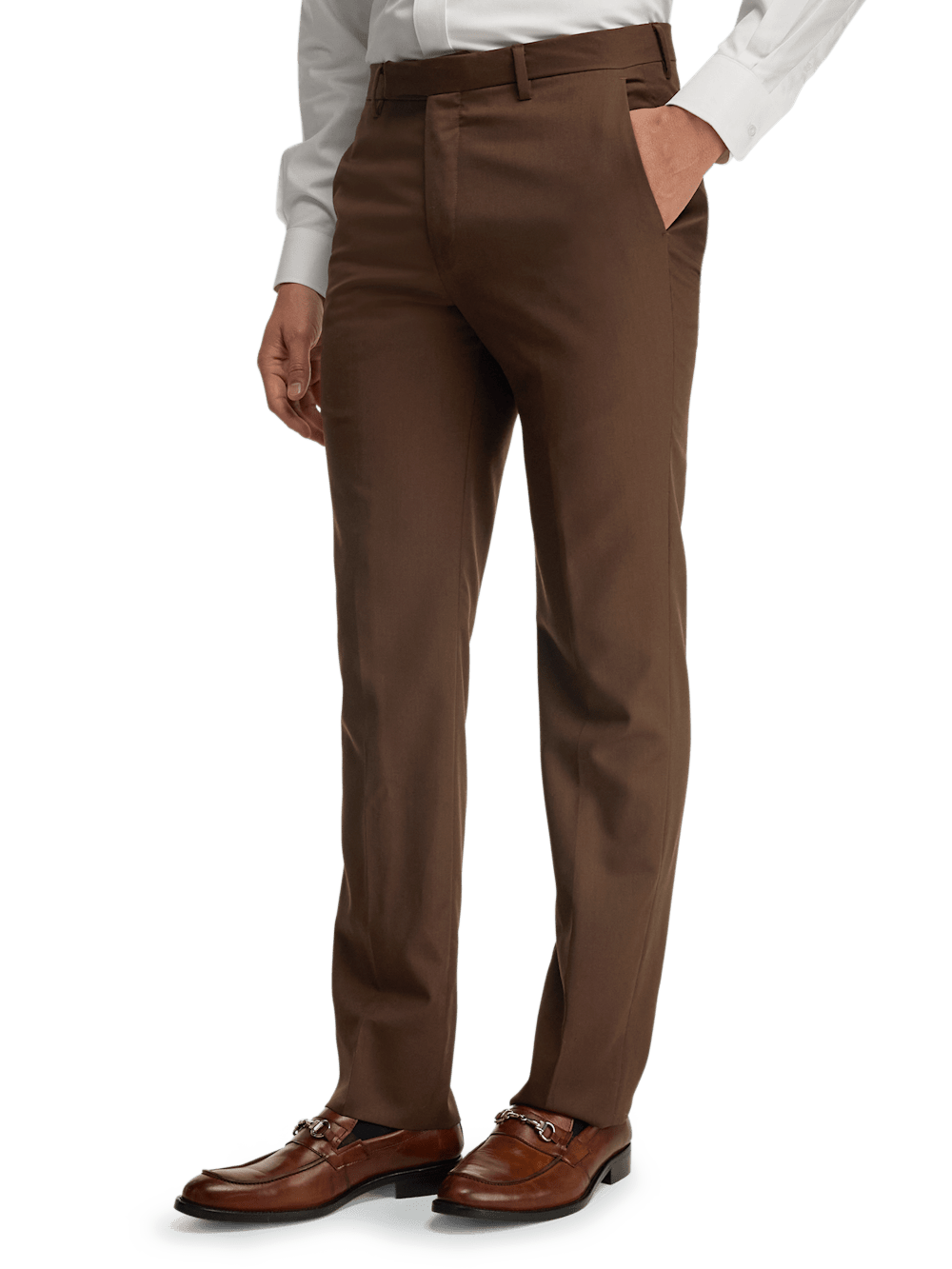 Alternate Image of Wool Gabardine Pants-3#model_flat front
