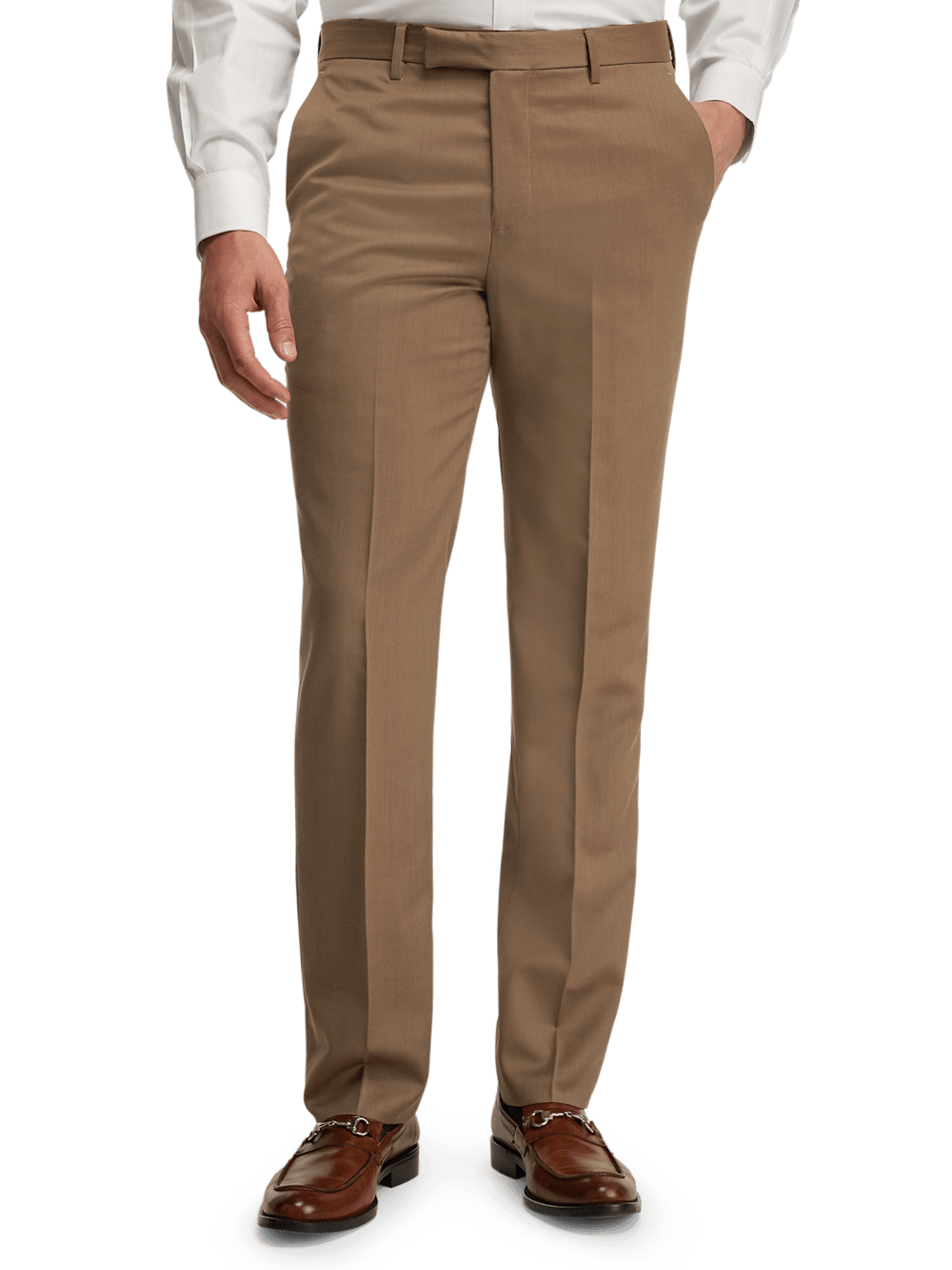 Alternate Image of Wool Gabardine Pants-1#model_flat front