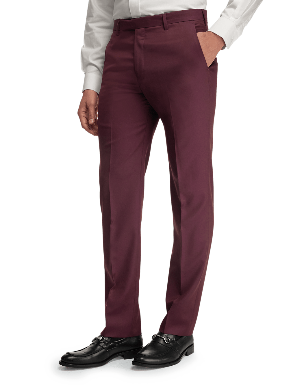 Alternate Image of Wool Gabardine Pants-3#model_flat front