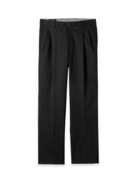 Non-Iron Cotton Stretch Twill Pant - Black