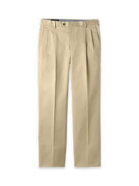 Non-Iron Cotton Stretch Twill Pant - Dark Khaki