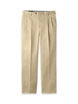 Non-Iron Cotton Stretch Twill Pant - Dark Khaki
