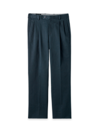 Non-Iron Cotton Stretch Twill Pant - Ink