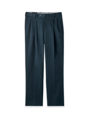 Non-Iron Cotton Stretch Twill Pant - Ink