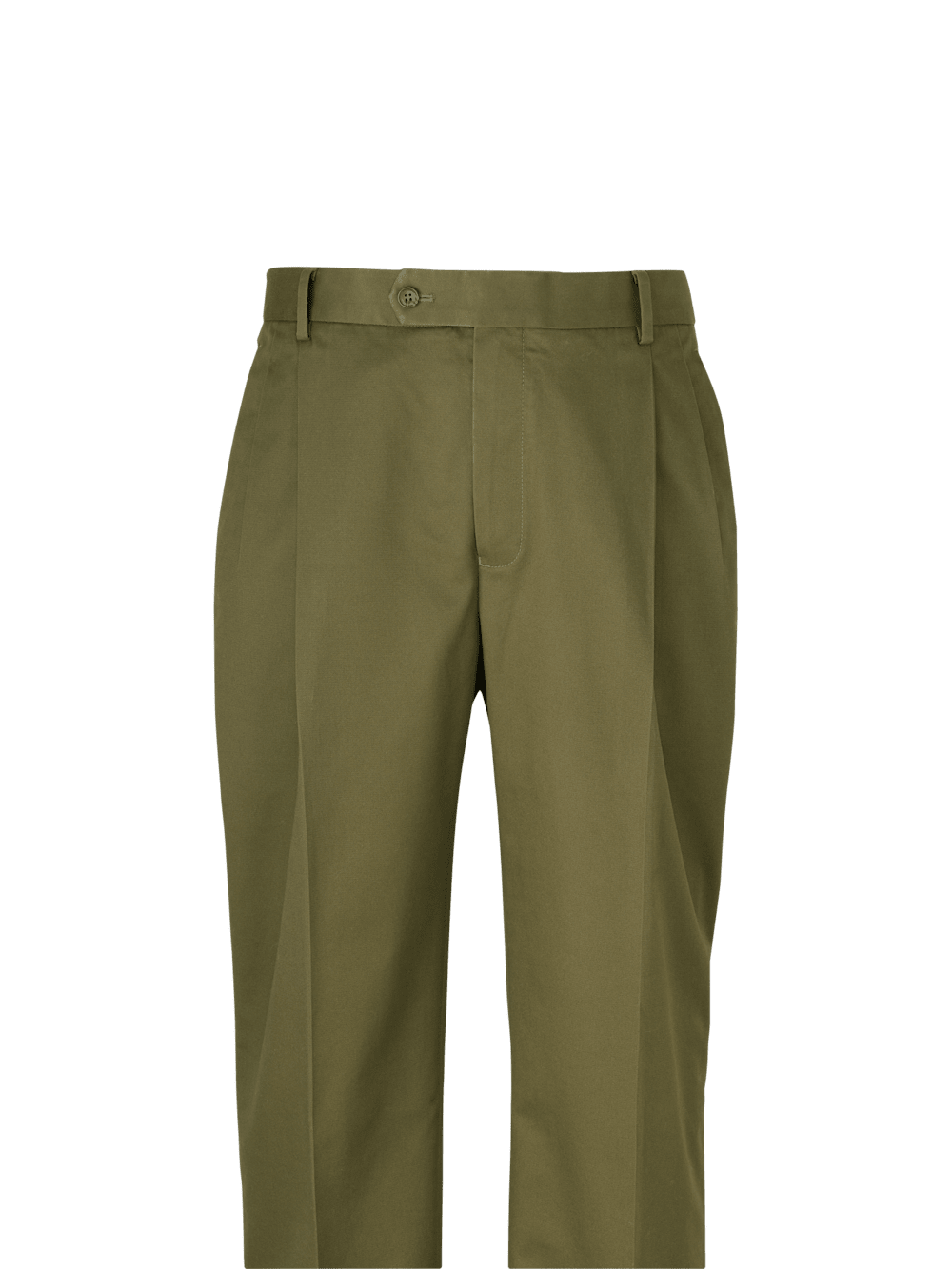 Alternate Image of Non-iron Cotton Stretch Twill Pant-1306#model_pleated front