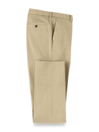 Non-Iron Cotton Stretch Twill Pant - Dark Khaki