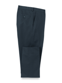 Non-Iron Cotton Stretch Twill Pant - Ink