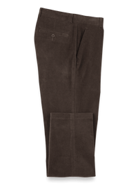 Cotton Stretch Corduroy Pants - Dark Brown