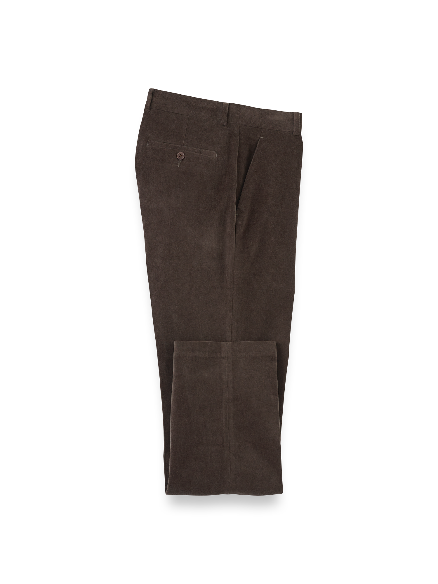 Product Image of Cotton Stretch Corduroy Pant-Dark Brown#model_flat front