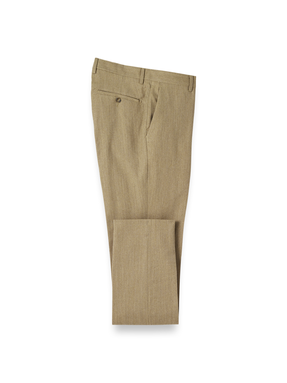 Product Image of Wool Flannel Pants-Camel#model_flat front