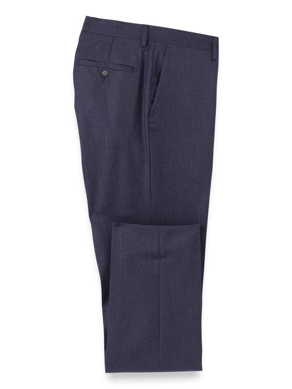 Product Image of Wool Flannel Pants-Purple#model_flat front
