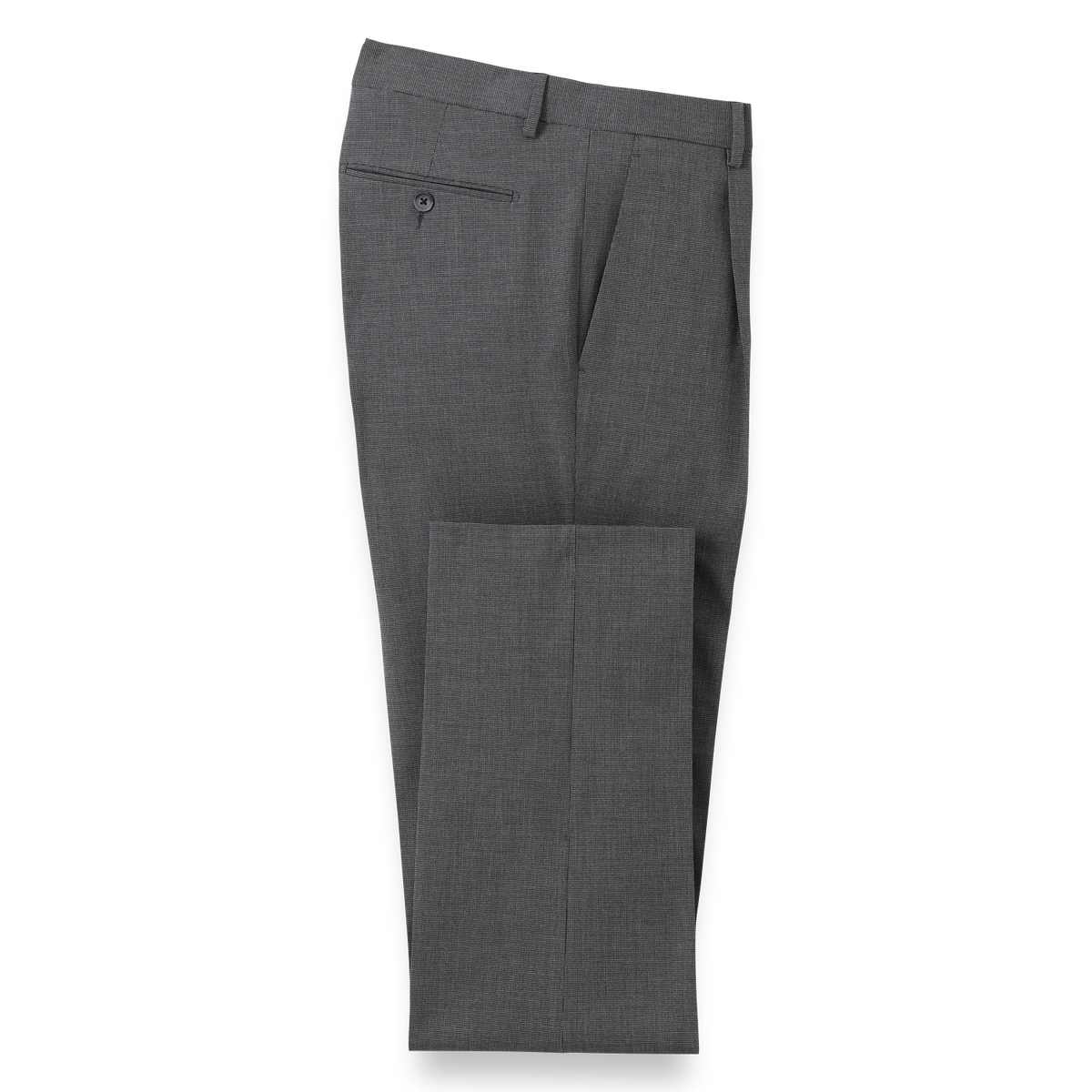 スーツ ourhour design pants black/gray Microfiber Check Single Pleat Pants - Black/grey – Paul Fredrick