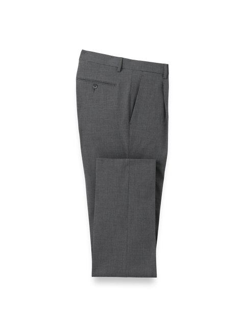 Microfiber Check Single Pleat Pants - Black/grey – Paul Fredrick