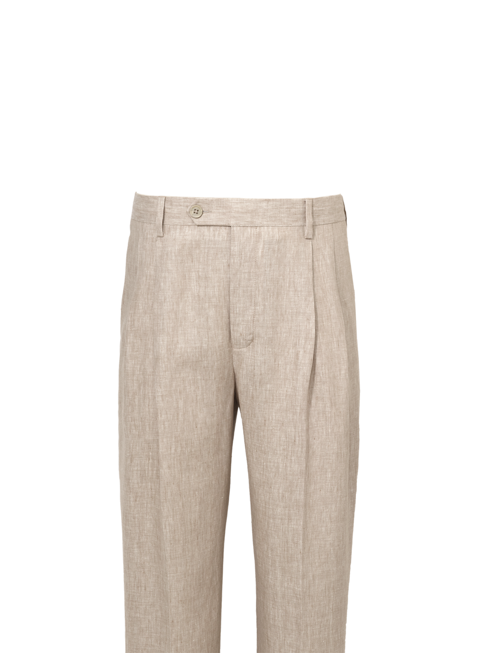 Alternate Image of Linen Chambray Twill Pants-1#model_pleated front