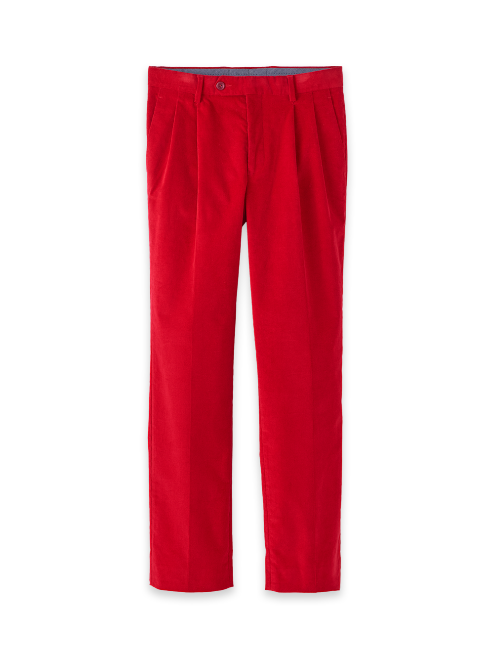 Alternate Shot of Men's Red Solid Bottoms  - 5#model_pleated front