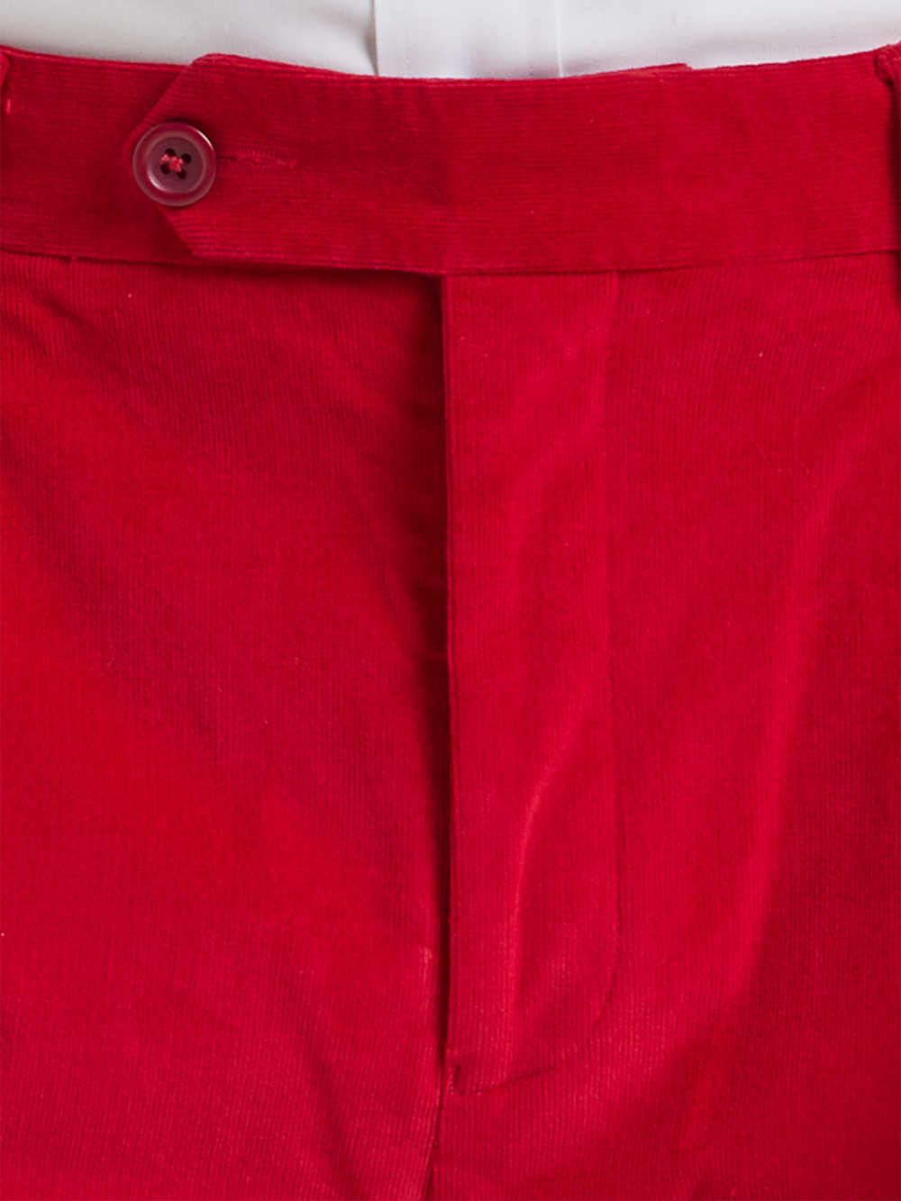 Alternate Shot of Men's Red Solid Bottoms  - 9#model_pleated front