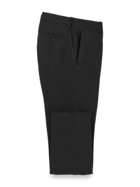 Linen Chambray Twill Pants - Black