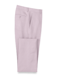 Linen Chambray Twill Pants - Light Purple