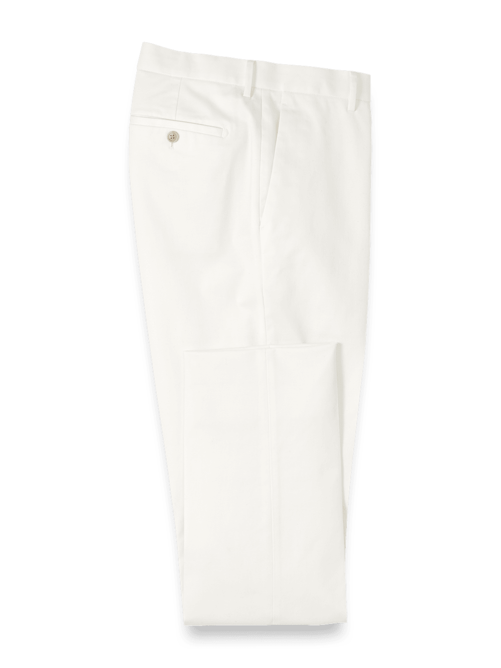 Product Image of Non-iron Cotton Stretch Twill Pants-Ivory