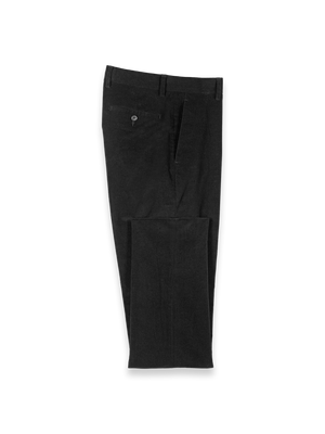 Cotton Stretch Corduroy Pants - Black