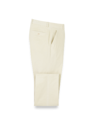 Cotton Stretch Corduroy Pants - Winter White