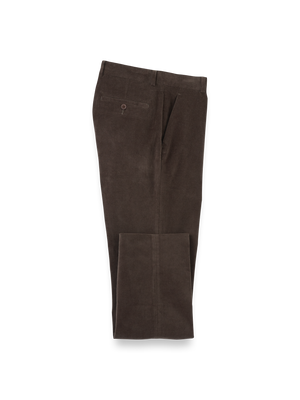 Cotton Stretch Corduroy Pants - Dark Brown